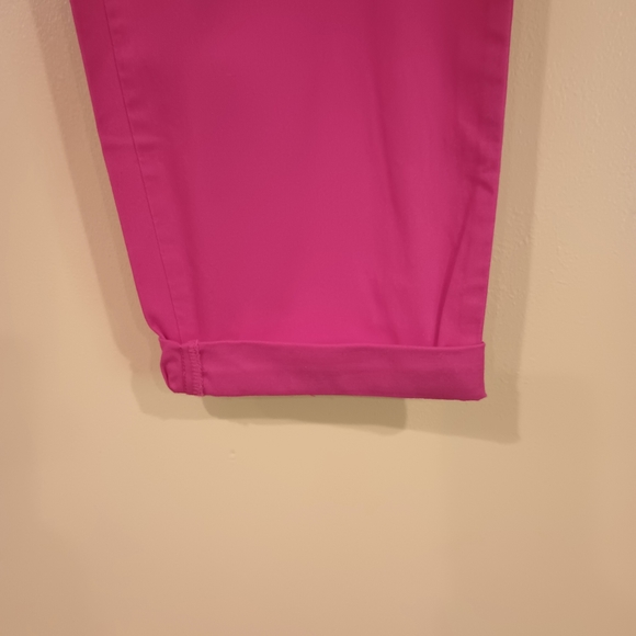 Liz Claiborne Red Chino Cropped Pants Size 12 - Picture 3 of 11